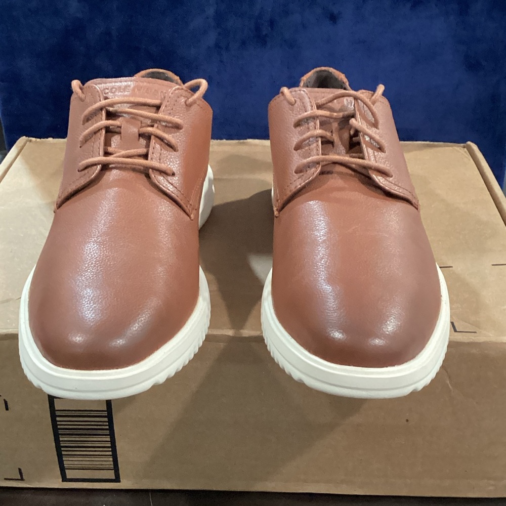 Cole Haan Men's Brown Leather Grand Remix Plain Toe Oxford size 9